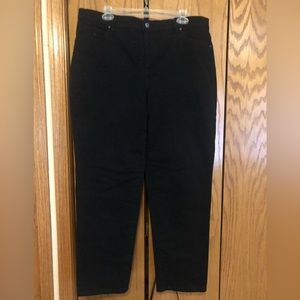 Gloria Vanderbilt Amanda black jeans size 16W